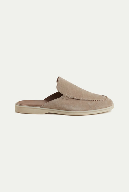 Yacht Mule in Camoscio Beige