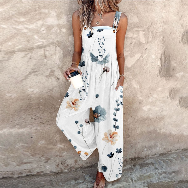 Jumpsuit Relaxed Fit in Nero Stampato | Nico Milan