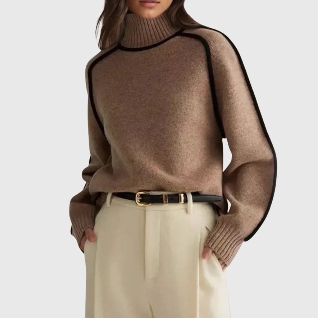 Sandrine | Maglione elegante a collo alto | Nico Milan