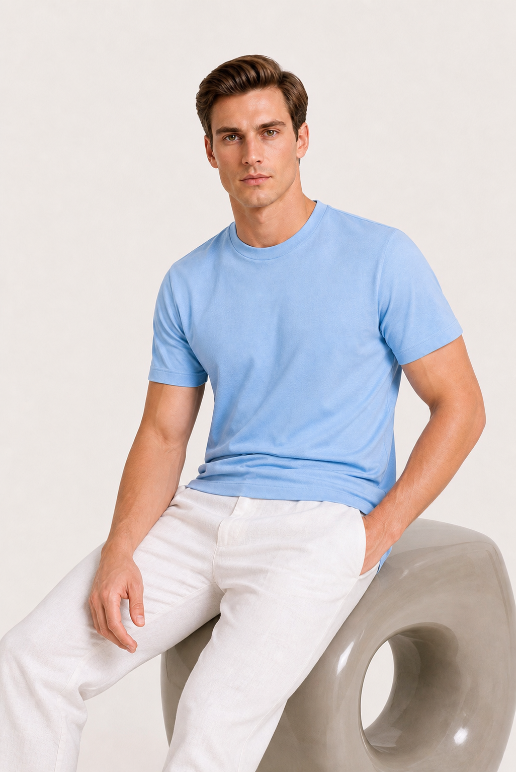 Azuro Tee Azzurro Chiaro