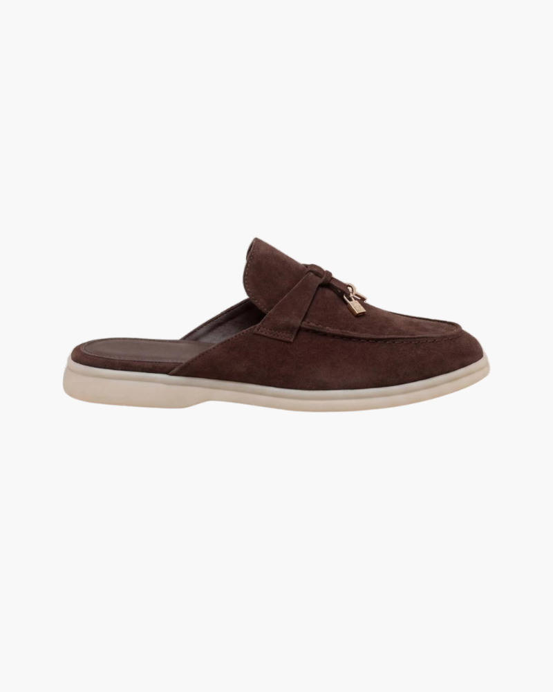 Mule Mediterraneo in Camoscio Marrone