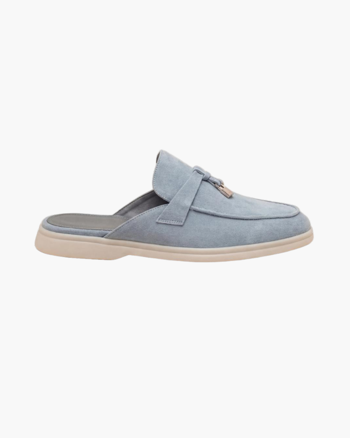 Mule Mediterraneo in Camoscio Blu Cielo