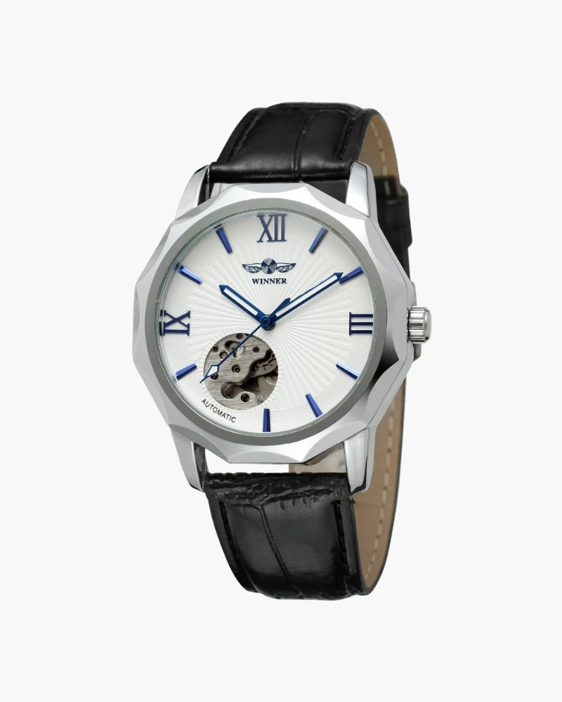 Orologio Classico Scheletrato in Acciaio | Nico Milan