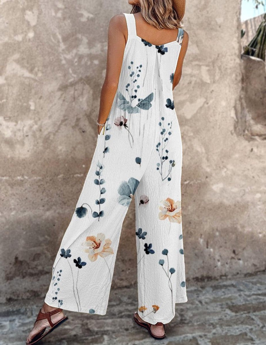 Jumpsuit Relaxed Fit in Nero Stampato | Nico Milan