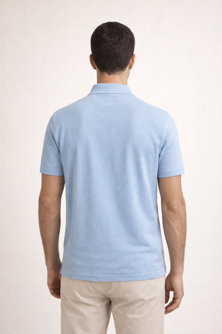 Polo Raffinata Azzurra Chiara