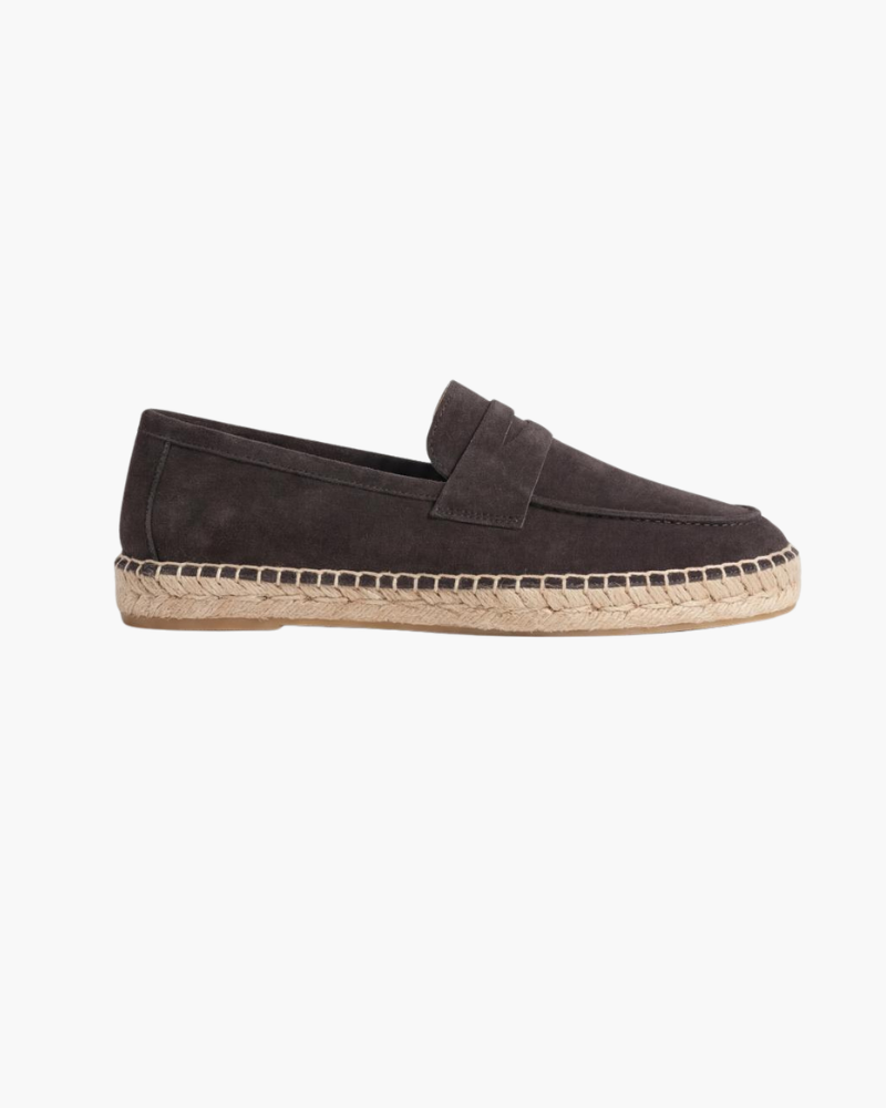 Espadrillas Riviera in Camoscio Caffè