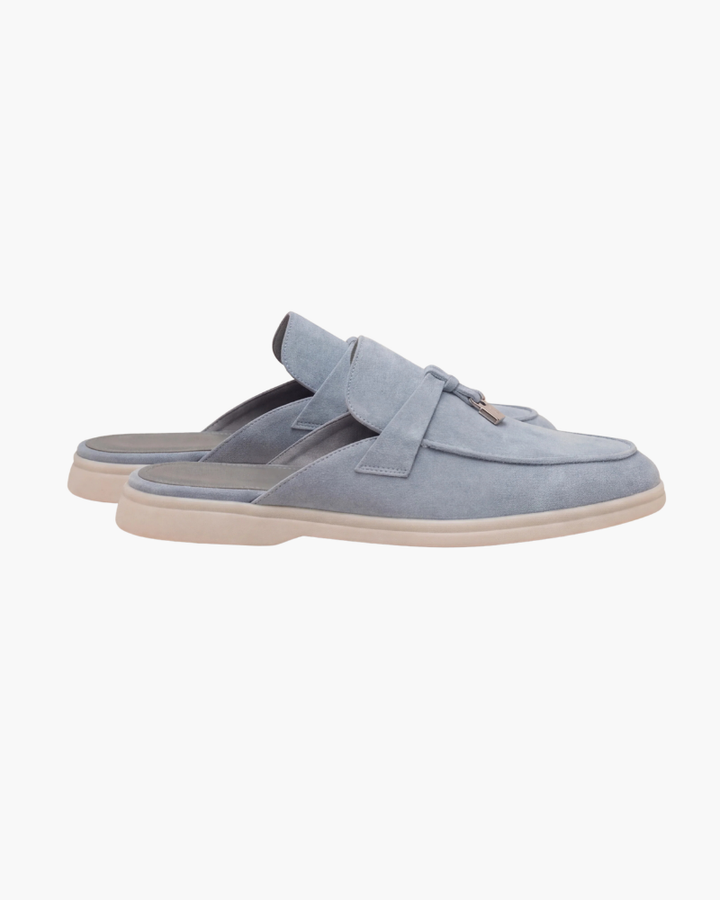 Mule Mediterraneo in Camoscio Blu Cielo