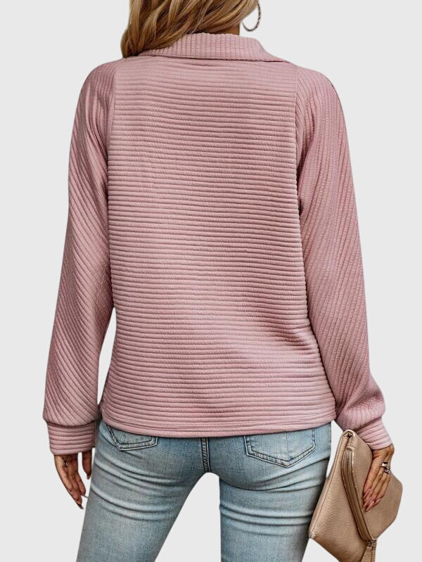 Christine | Maglione elegante con mezza zip | Nico Milan