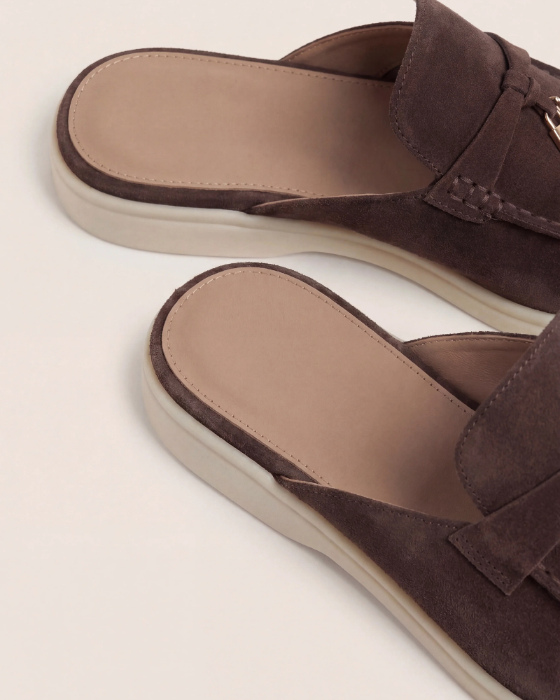 Mule Mediterraneo in Camoscio Marrone