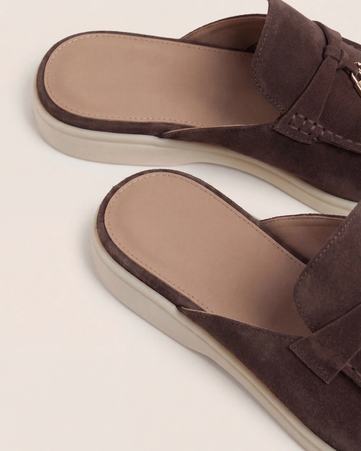 Mule Mediterraneo in Camoscio Marrone