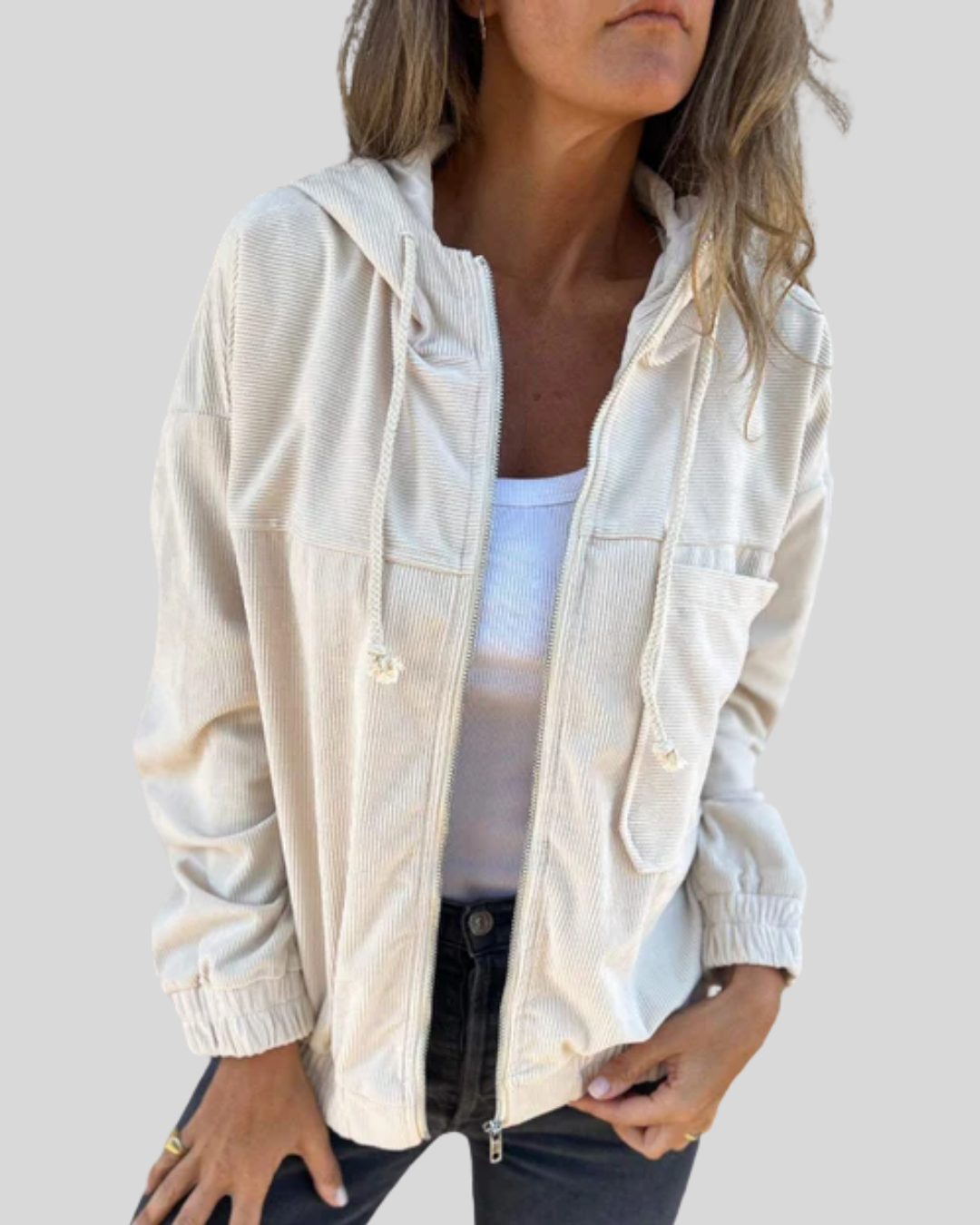 Delphine | Gilet con Zip Morbido | Nico Milan
