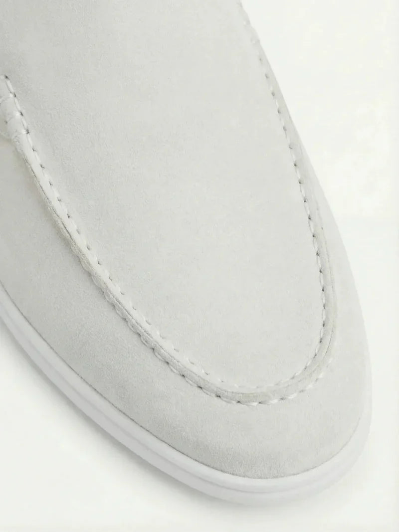 Yacht Mule in Camoscio Bianco | Nico Milan