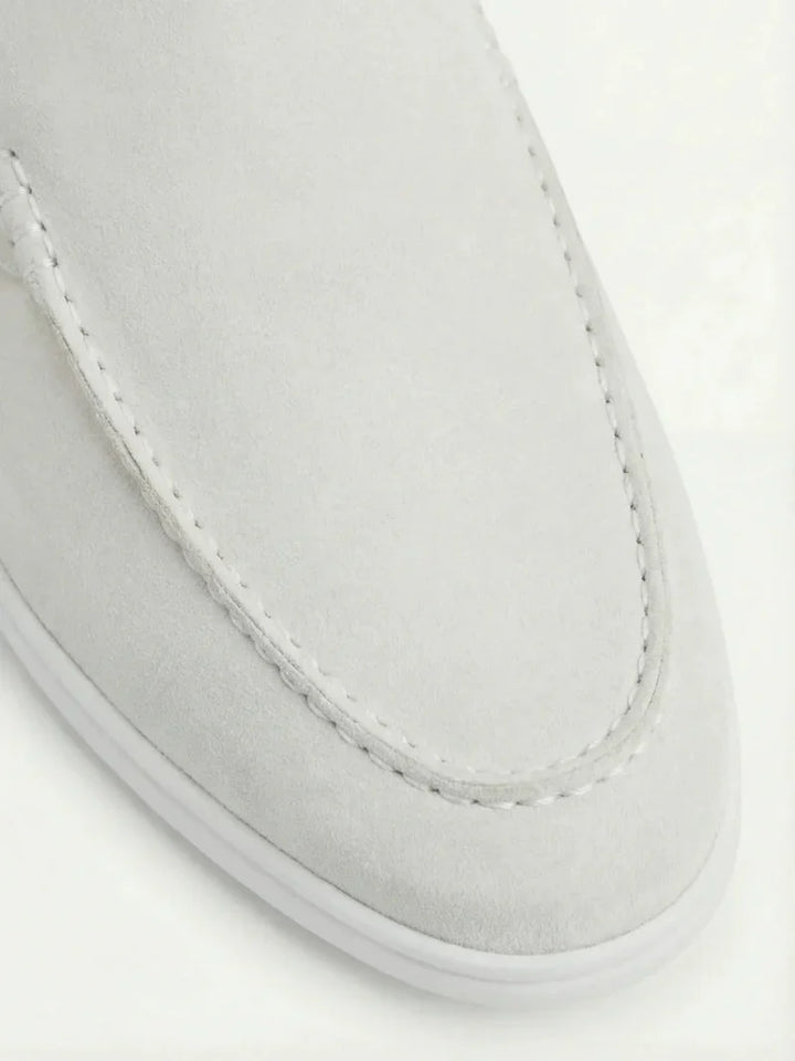 Yacht Mule in Camoscio Bianco | Nico Milan