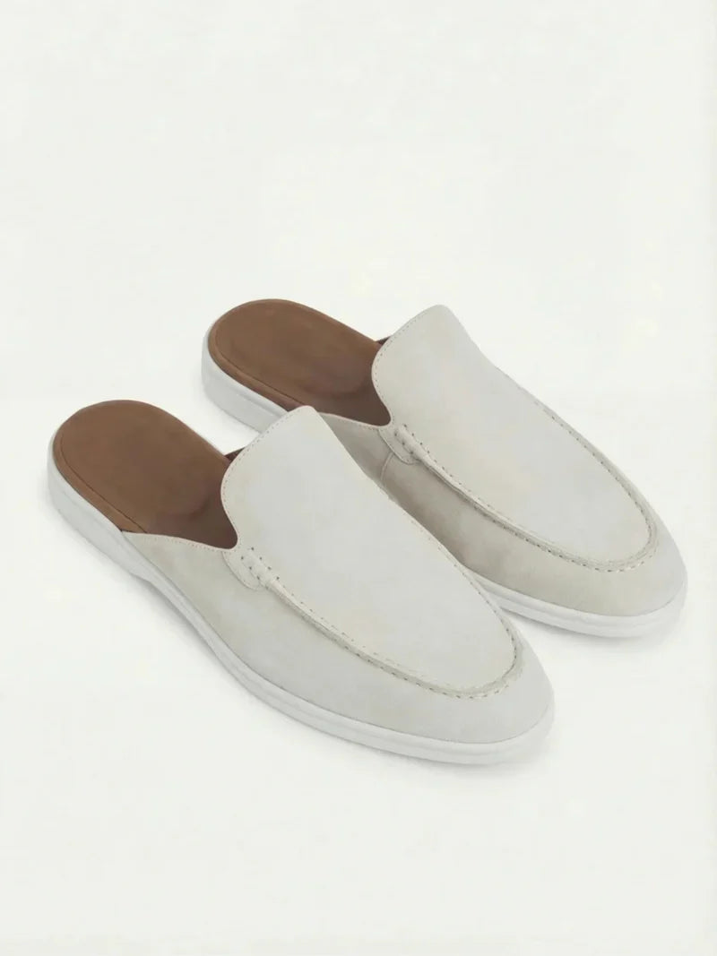 Yacht Mule in Camoscio Bianco | Nico Milan