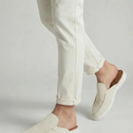 Yacht Mule in Camoscio Bianco | Nico Milan