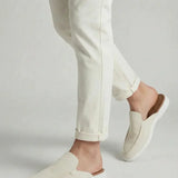 Yacht Mule in Camoscio Bianco | Nico Milan