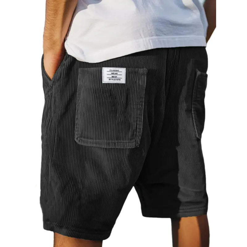 Pantaloncini Victor in Velluto con Tasca a Toppa | Nico Milan