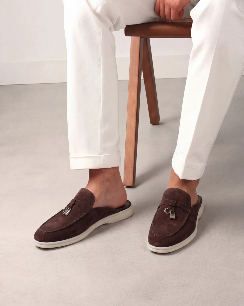 Mule Mediterraneo in Camoscio Marrone