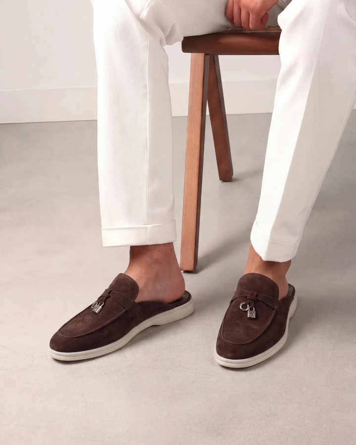 Mule Mediterraneo in Camoscio Marrone