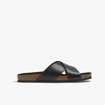 Sandalo Amalfi in Pelle Nera | Nico Milan