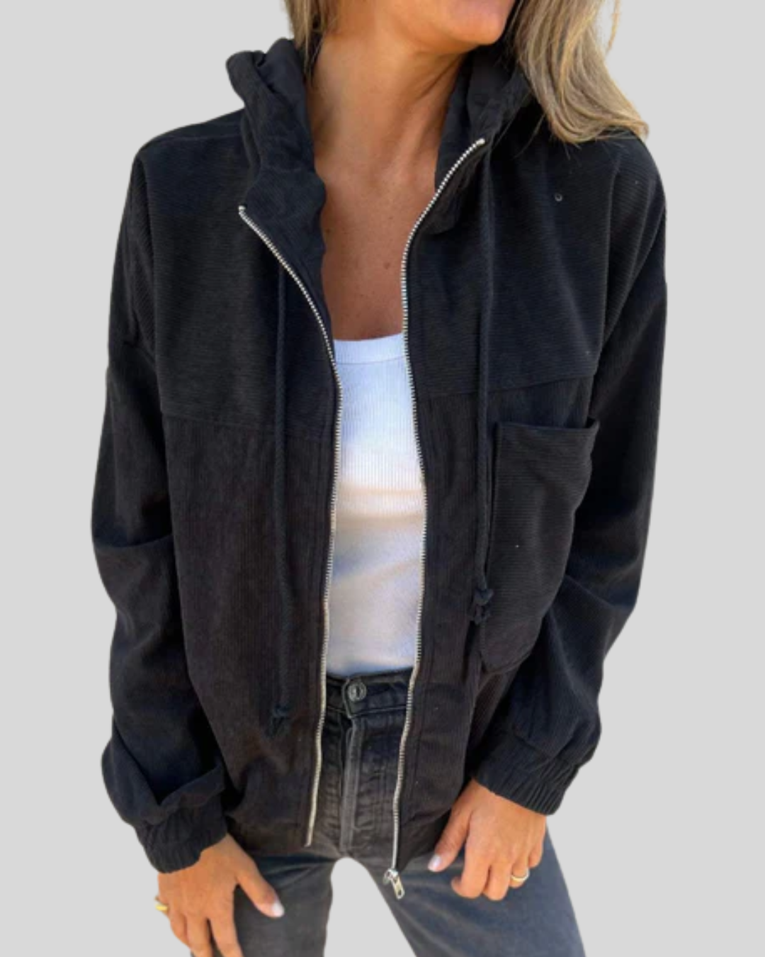 Delphine | Gilet con Zip Morbido | Nico Milan
