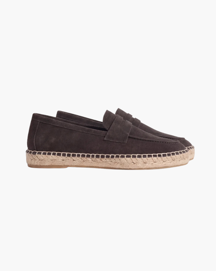 Espadrillas Riviera in Camoscio Caffè