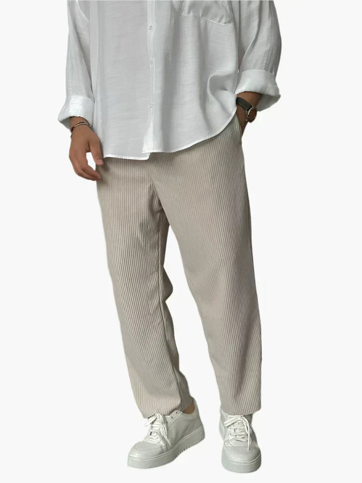 Pantaloni Plissé Relax Fit | Nico Milan