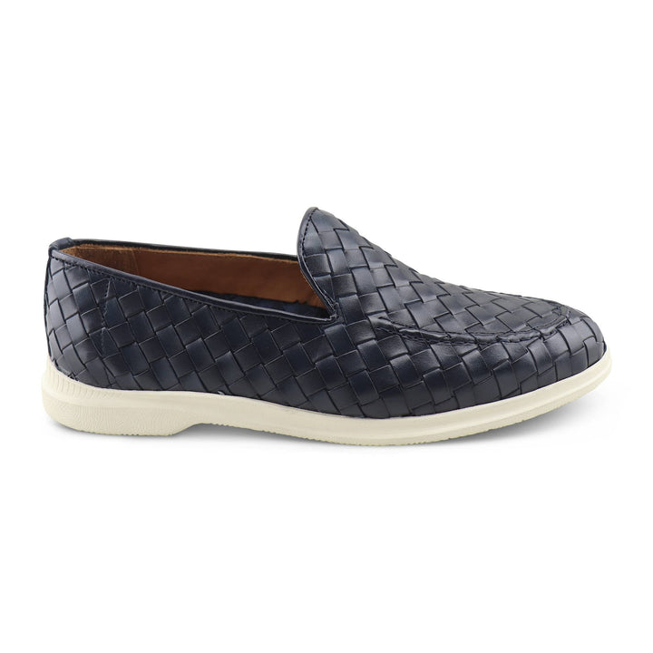 Mocassino Intrecciato Sorrento Blu | Nico Milan