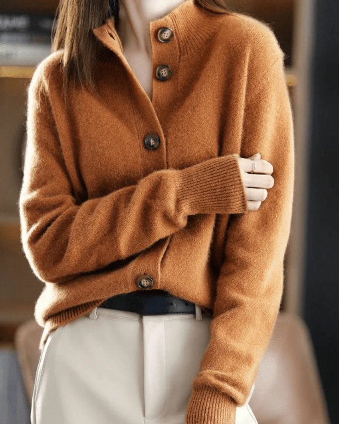 Stéphanie | Cardigan in Cashmere Stile Retrò | Nico Milan