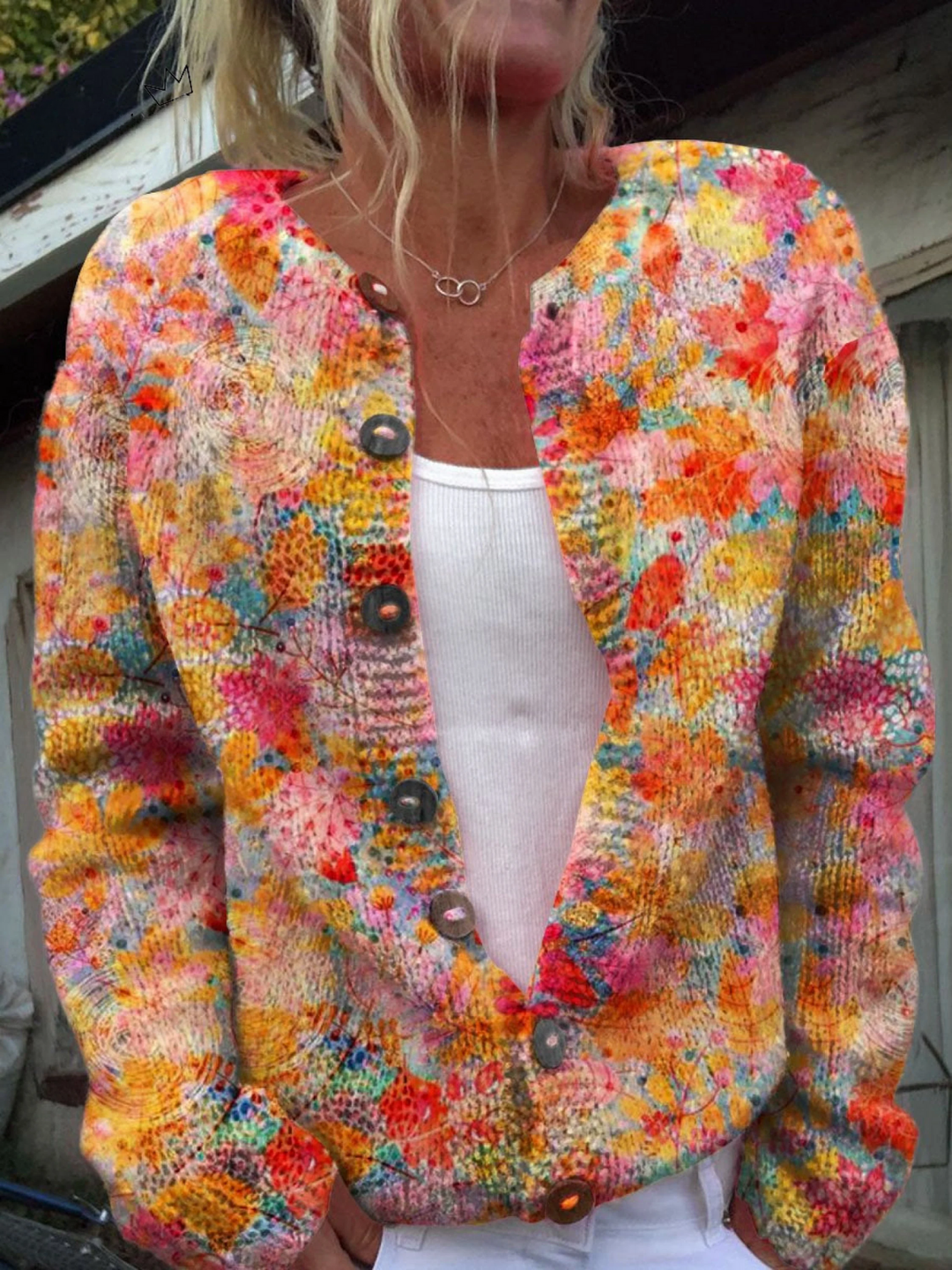 Léna | Cardigan casual a stampa floreale | Nico Milan
