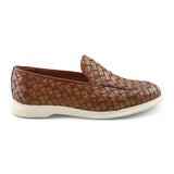 Mocassino Intrecciato Sorrento Cuoio | Nico Milan