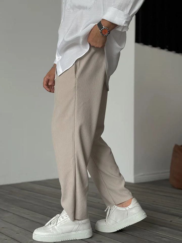 Pantaloni Plissé Relax Fit | Nico Milan