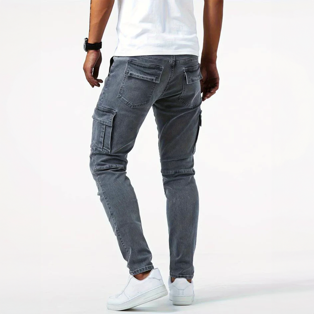 Jeans Cargo Aldo in Denim Stretch | Nico Milan
