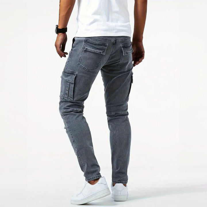 Jeans Cargo Aldo in Denim Stretch | Nico Milan