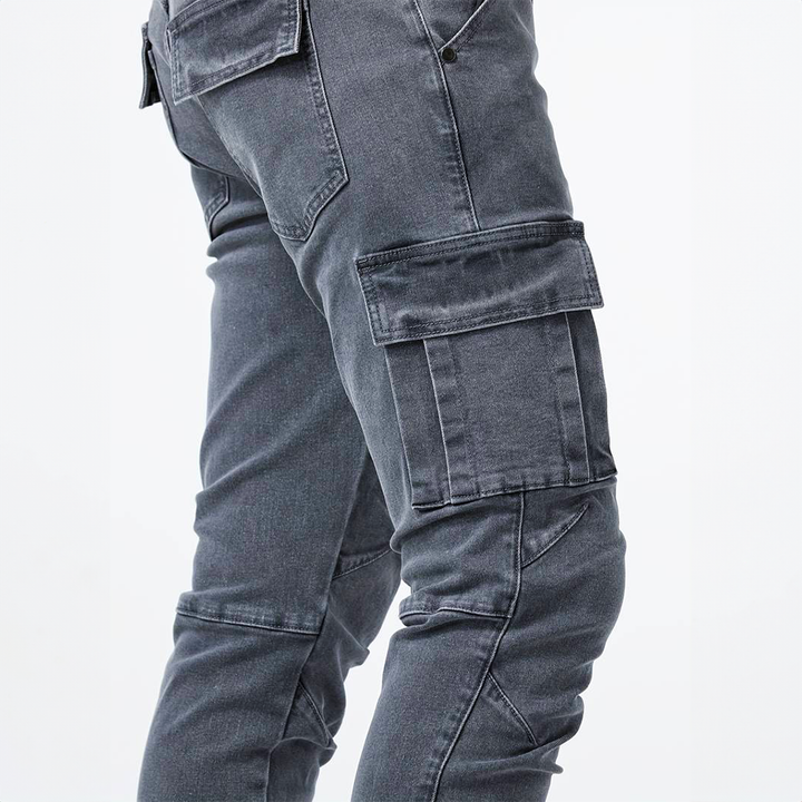 Jeans Cargo Aldo in Denim Stretch | Nico Milan