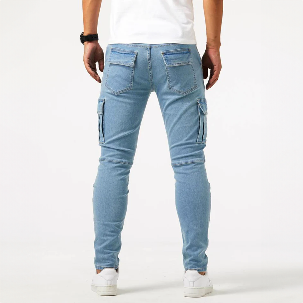 Jeans Cargo Aldo in Denim Stretch | Nico Milan