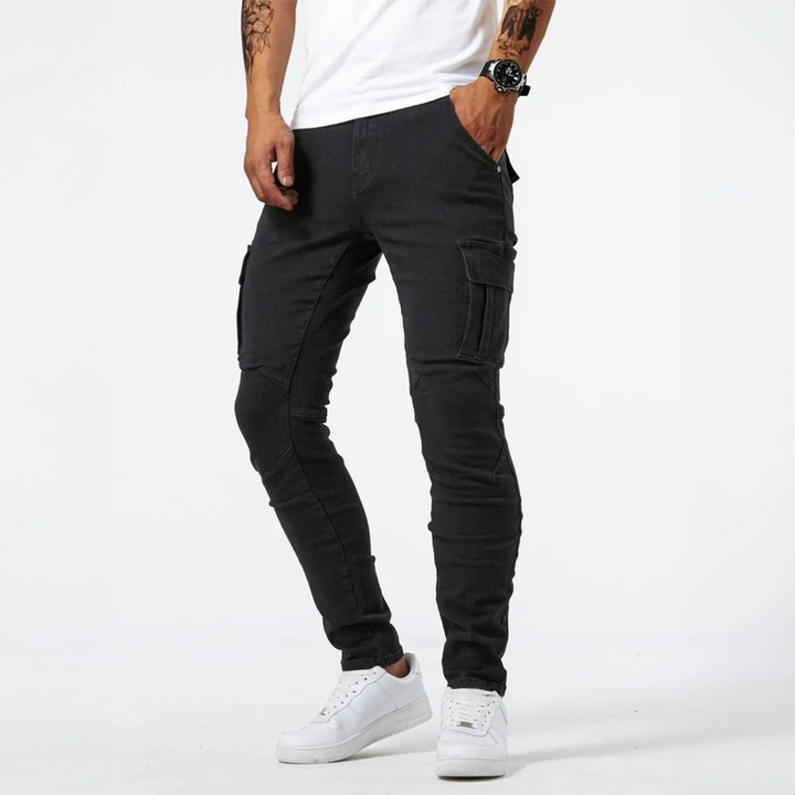 Jeans Cargo Aldo in Denim Stretch | Nico Milan