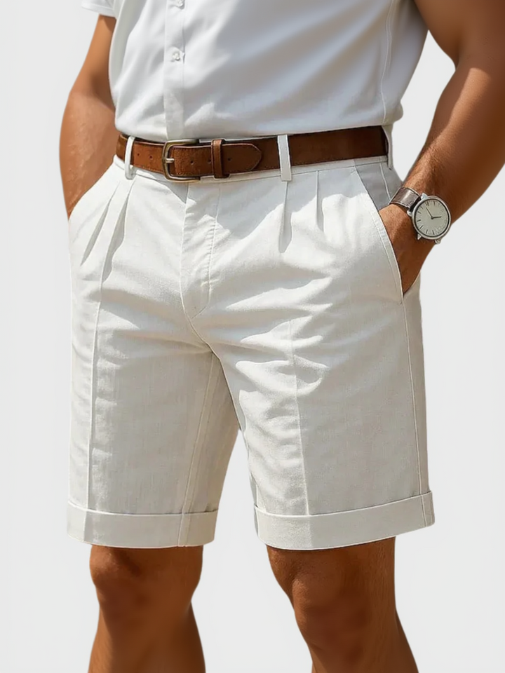 Pantaloncini Lennox con Pince e Risvolto | Nico Milan