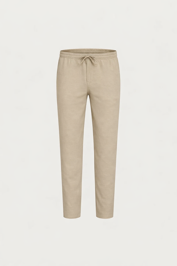 Pantaloni in Lino Bayside Beige