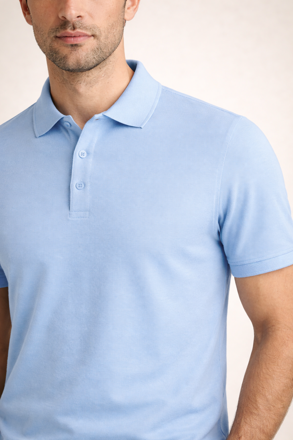 Polo Raffinata Azzurra Chiara