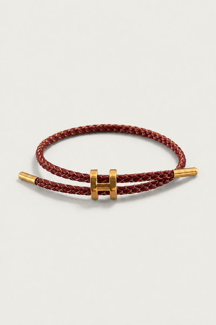 Bracciale Nico Borgogna/Oro