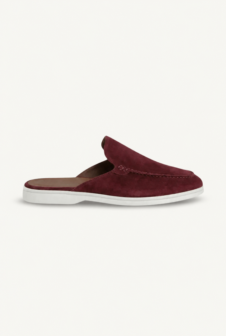 Yacht Mule in Camoscio Bordeaux | Nico Milan