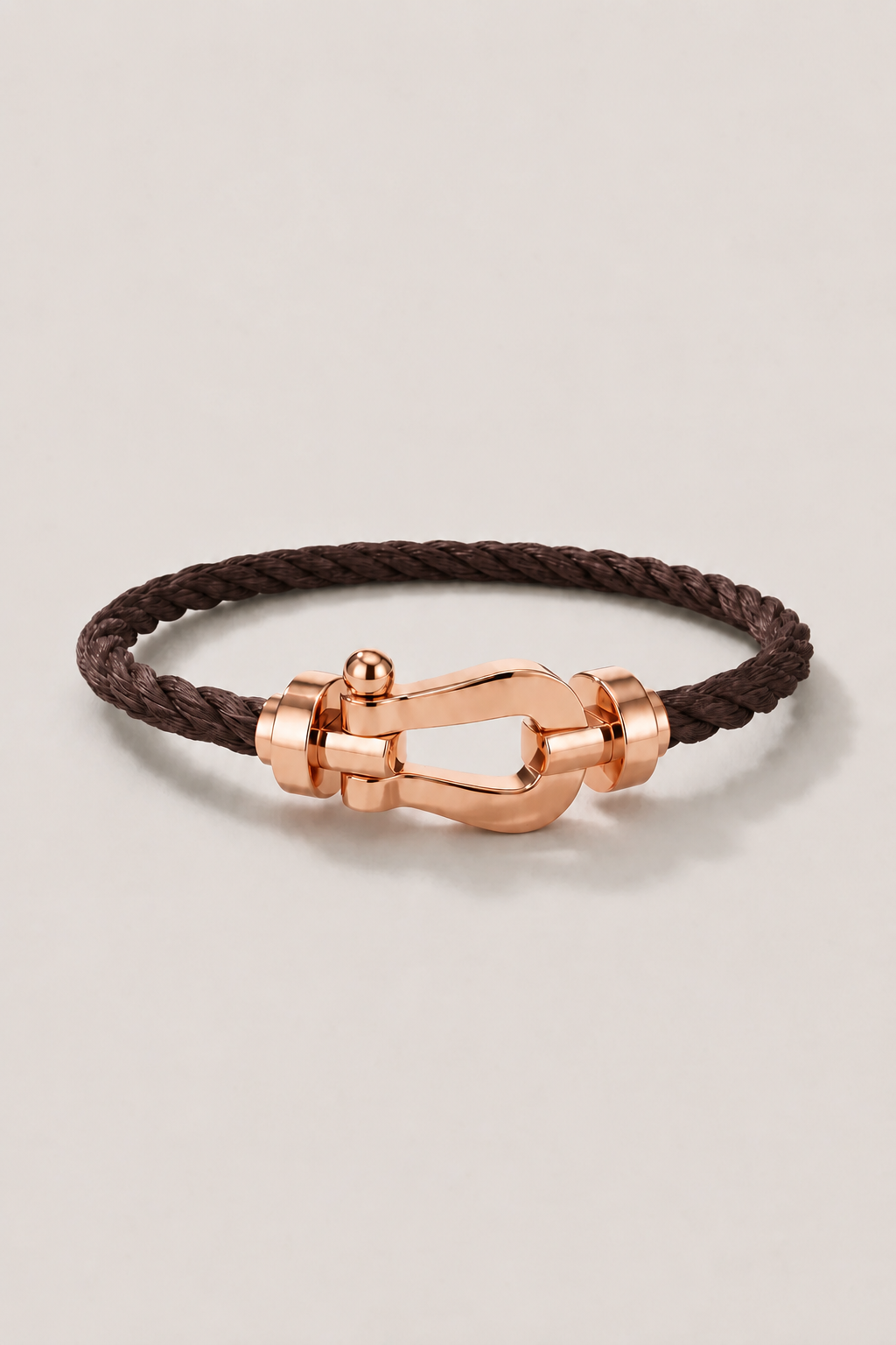 Bracciale Aurelio Marrone Scuro / Oro Rosa
