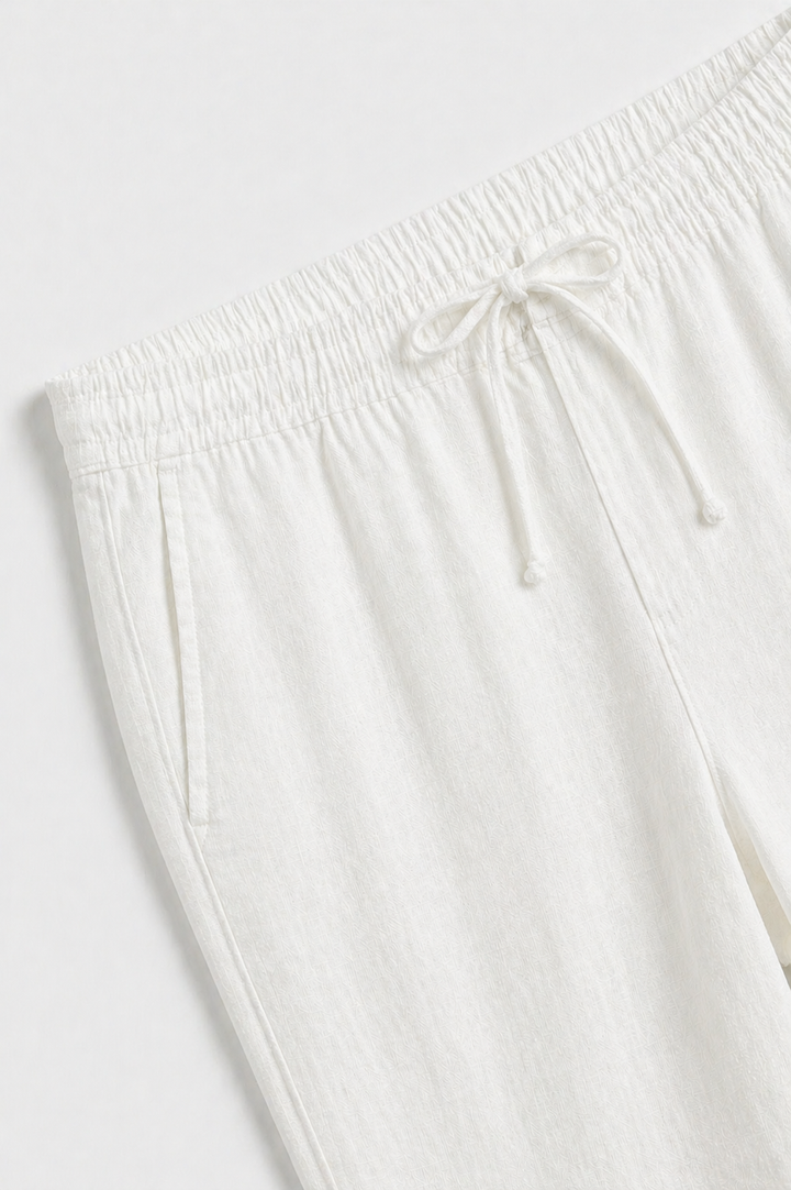 Pantaloni in Lino Bayside Bianchi