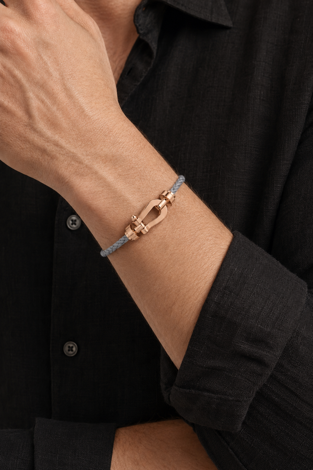 Bracciale Aurelio Grigio / Oro Rosa