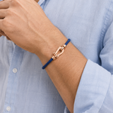 Bracciale Aurelio Blu Navy / Oro Rosa