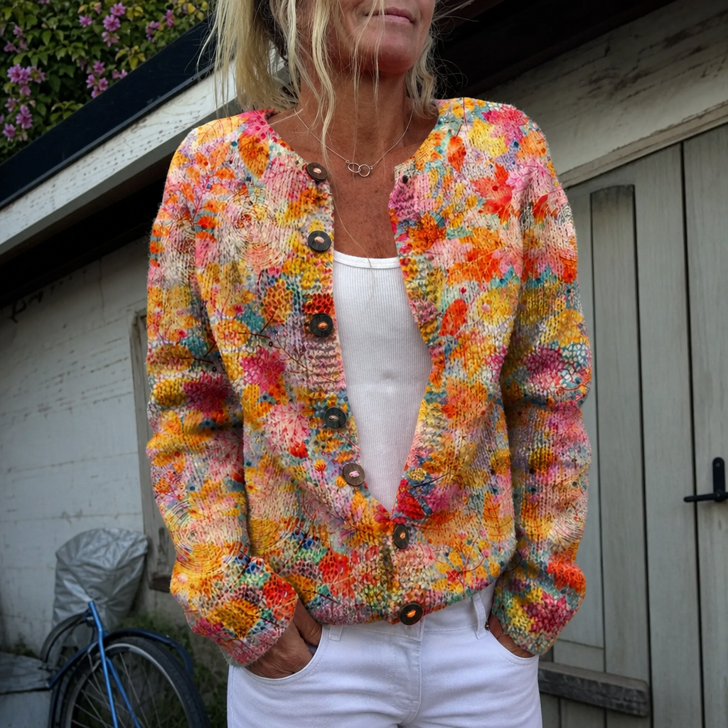 Léna | Cardigan casual a stampa floreale | Nico Milan