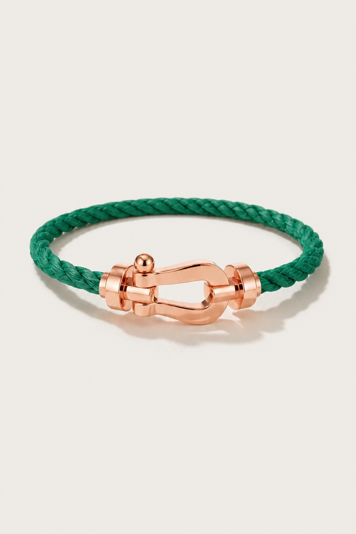 Bracciale Aurelio Verde / Oro Rosa