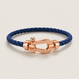 Bracciale Aurelio Blu Navy / Oro Rosa