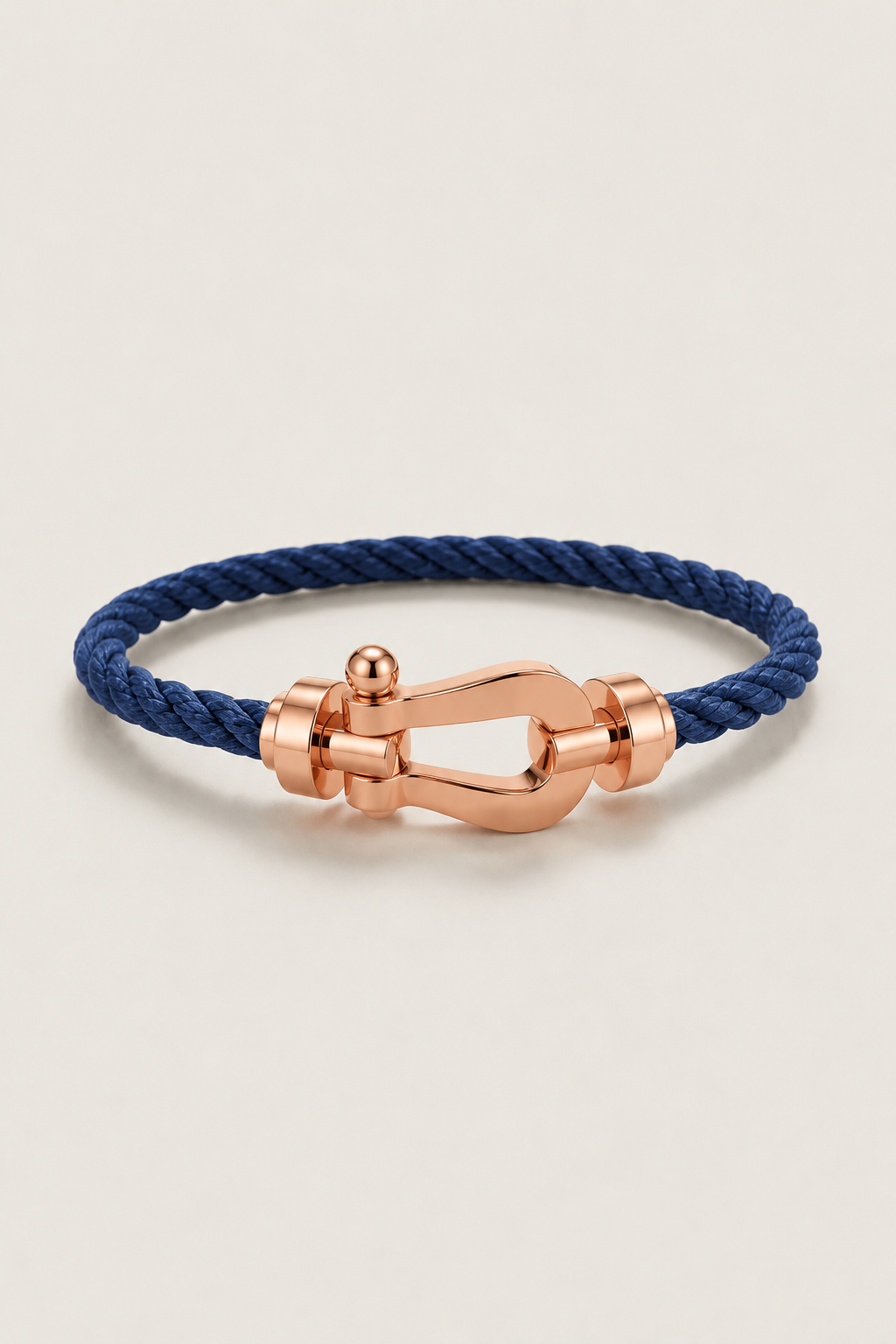 Bracciale Aurelio Blu Navy / Oro Rosa